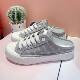 Mowa Summer New Alice Alice Back Empty Canvas Shoes ins Student Low-Top Shoes Breathable White Shoes for Women