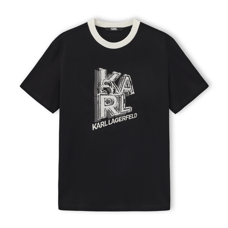Karl Lagerfeld High-End Men's Clothing 2026 Summer New Karl Lagerfeld Wide-Fit Short-Sleeve T-Shirt Genuine Product