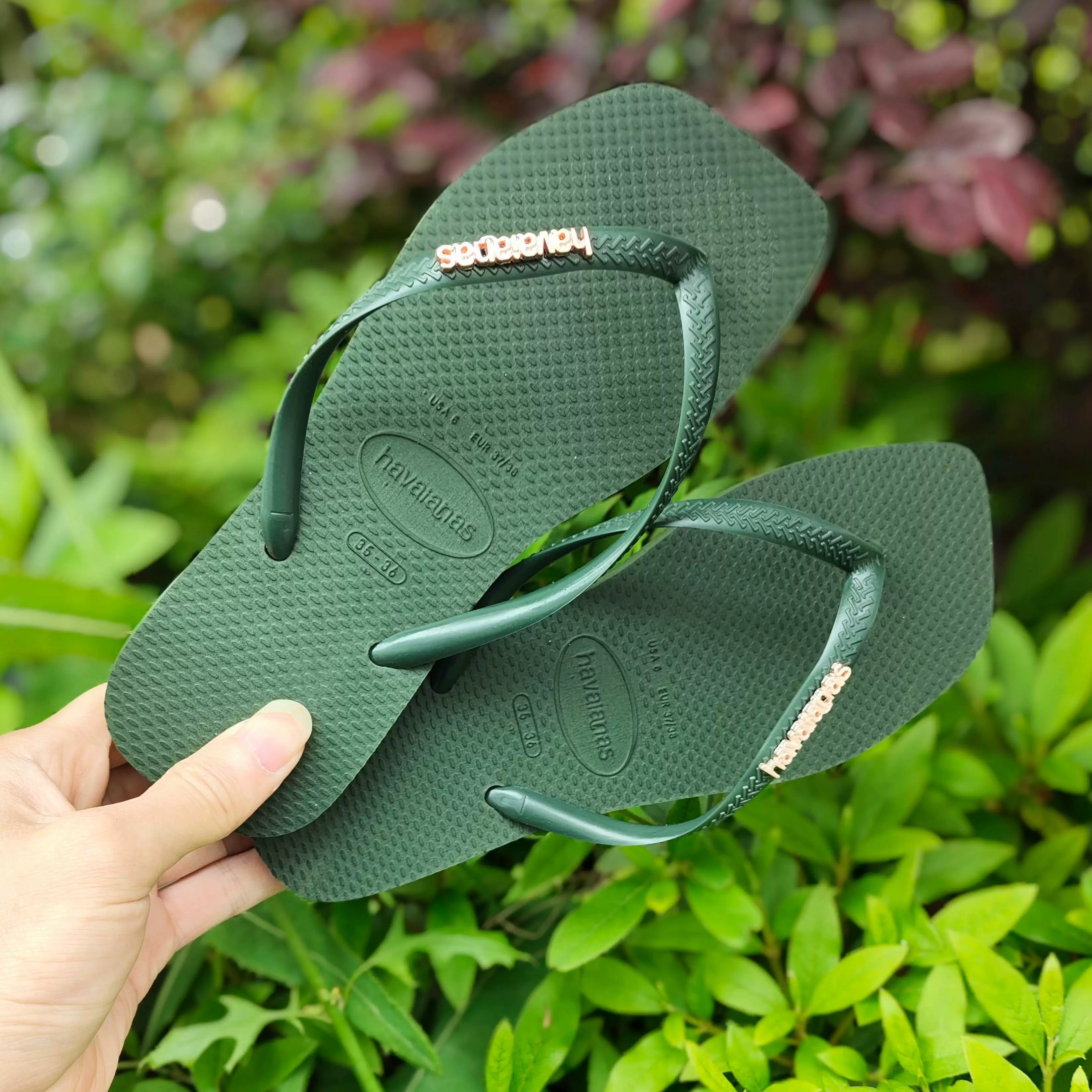 [Оригинальные сланцы Havana Havaianas женские шлепанцы с узкой подошвой противоскользящие]