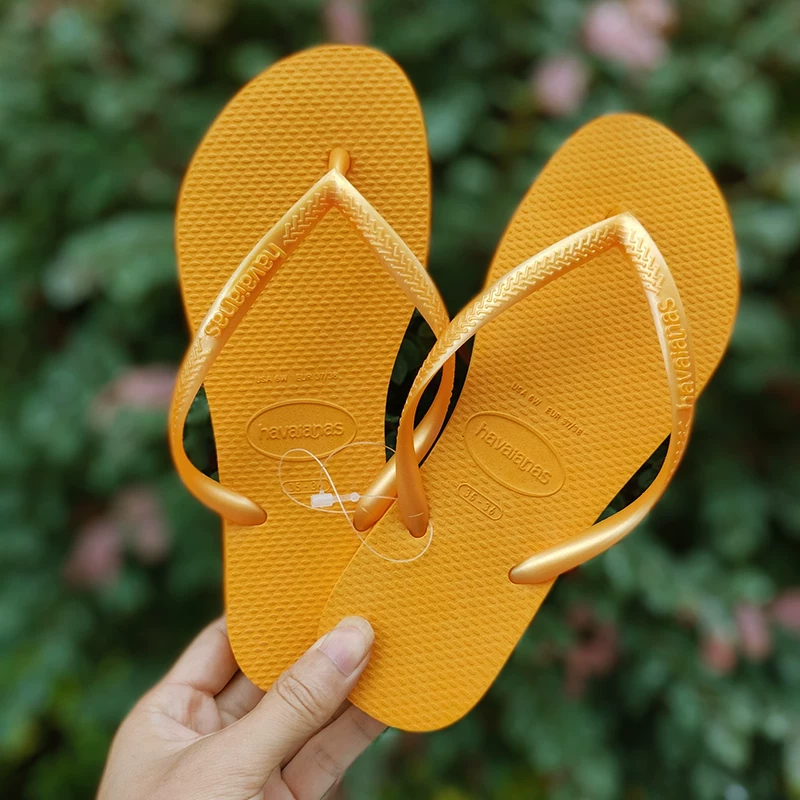 [Оригинальные сланцы Havana Havaianas женские шлепанцы с узкой подошвой противоскользящие]