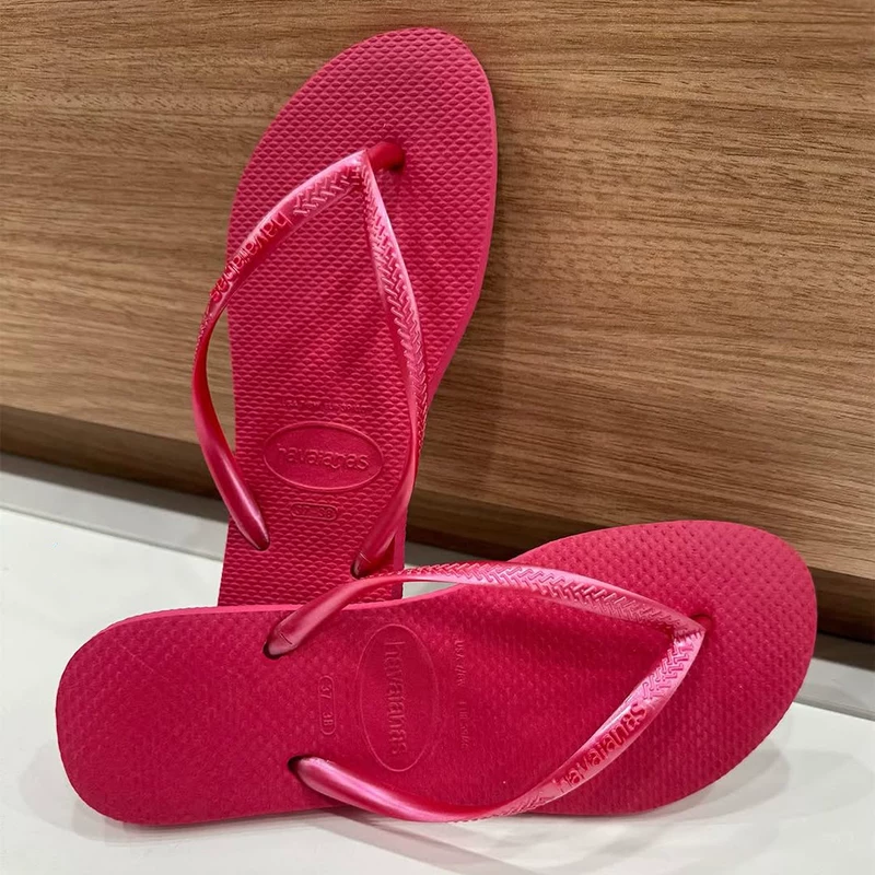 [Оригинальные сланцы Havana Havaianas женские шлепанцы с узкой подошвой противоскользящие]