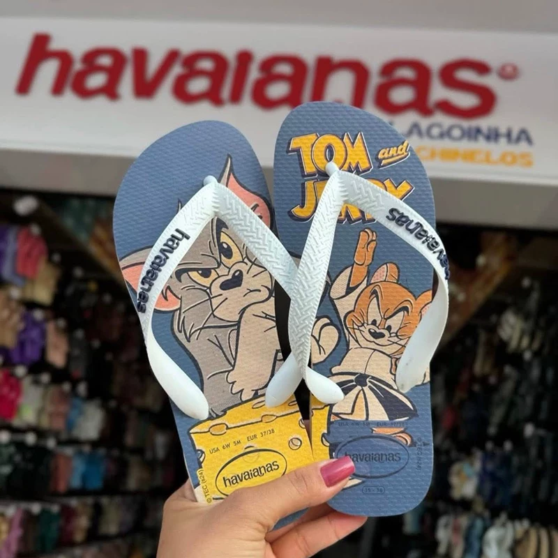 Havaianas Warner Bros. Том и Джерри нескользящие плоские шлепанцы Гарри Поттер