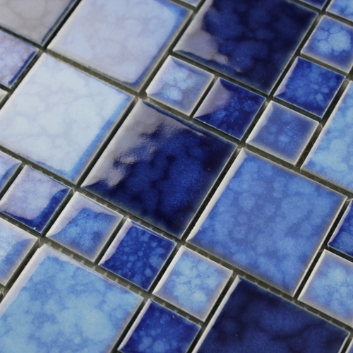 Керамика Foshan 48/23 Смешанная паста Большая маленькая туалетная рыба -пруд для бассейна мозаичная плитка плавание кирпичная керамика