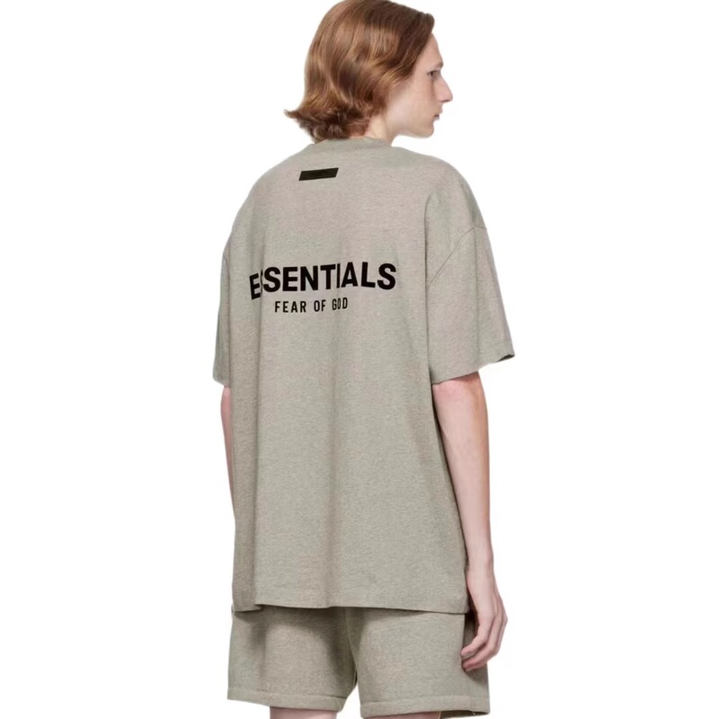 Official Genuine Essentials Summer Short-Sleeved Pullover Letter Print Loose and Fashionable Round Neck T-Shirt for Men and Women Official Genuine Essentials Summer Short-Sleeved Pullover Letter Print Loose and Fashionable Round Neck T-Shirt for Men and Women