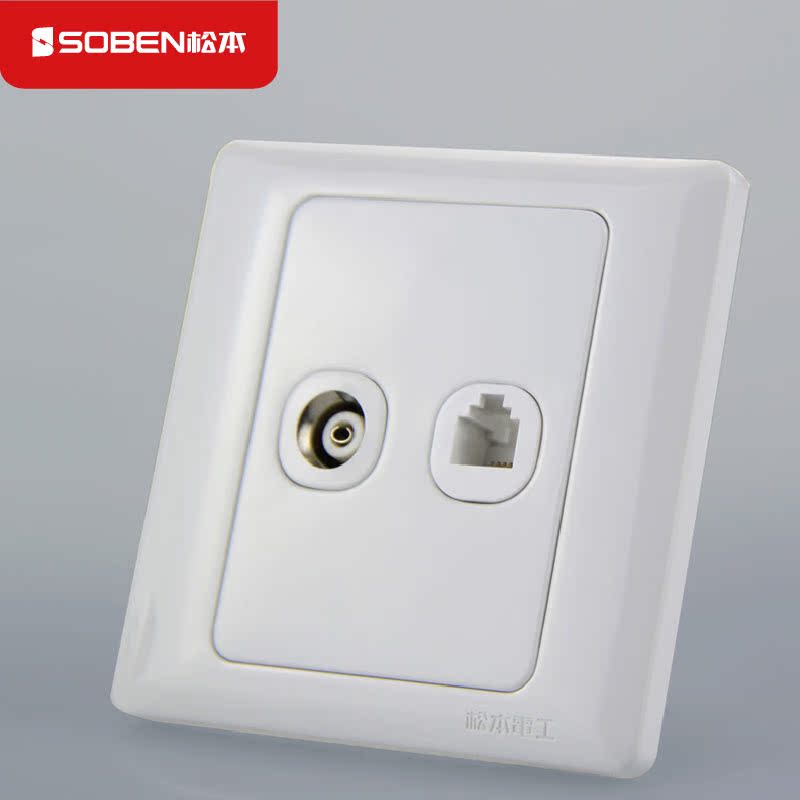 Matsumoto Switch Socket Panel 86 Type One TV Phone socket Panel B62TV T01