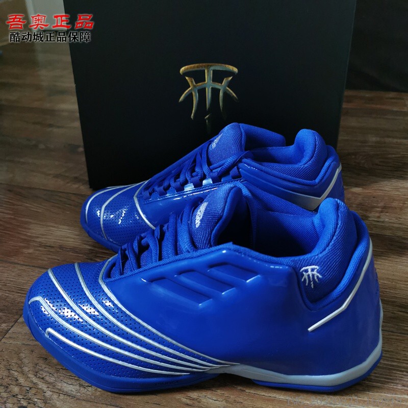Adidas Tmac Millennium 2 Mcgrady Mid-Top Patent Leather Wear-Resistant Anti-Slip Basketball Shoes Fx4064
