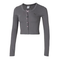 PUMA Knitted Jacket Womens 24 New Sportswear Casual Cardigan Womens Jacket Top 628475-89