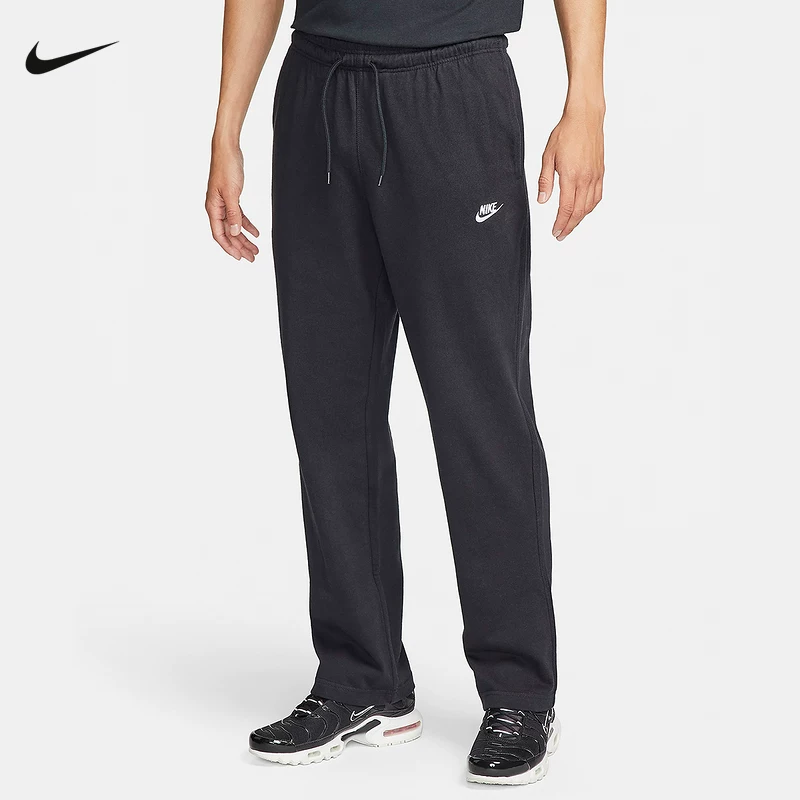 Nike, весенние тонкие брюки, свободный прямой крой, оверсайз