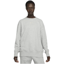 NIKE Nike gray sweatshirt womens round neck winter new velvet warm pullover DQ5734-063