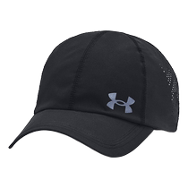 UA Under Armor baseball cap for men and women breathable mesh black sports and leisure peaked cap 1383477-001