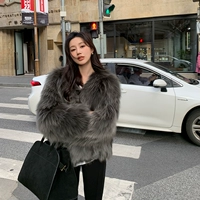 Jiajia fur "muse" fox fur sav wem winter inter yant moung short paor Женщины