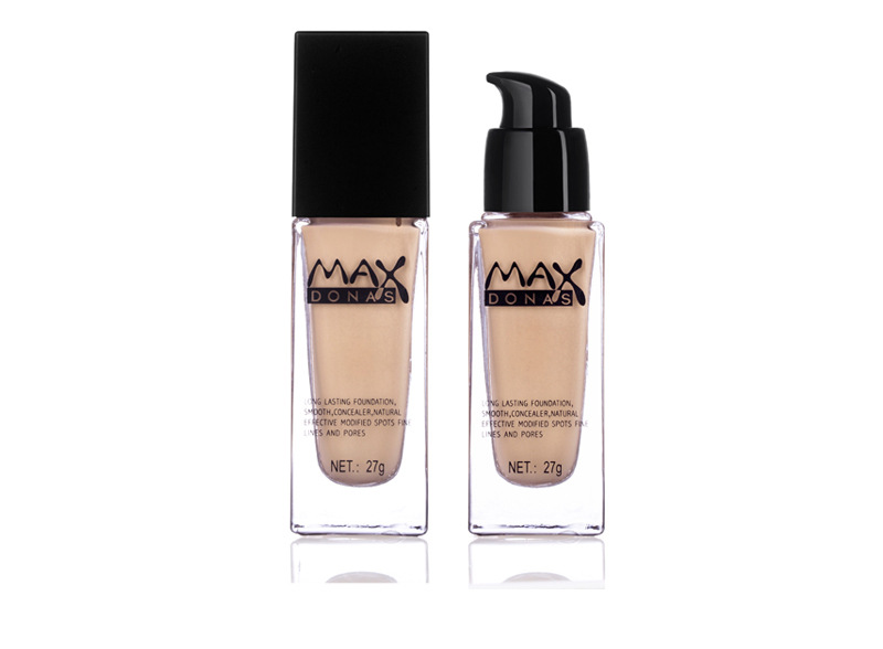 Maxdonas tùy chỉnh mịn mượt kem nền dạng lỏng giữ ẩm che khuyết điểm lâu dài dễ dàng để loại bỏ kem nền trang điểm kem nền makeup forever