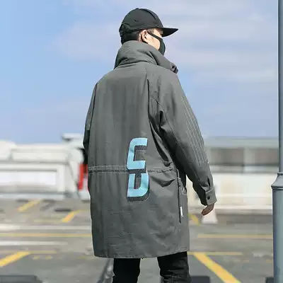 Down jacket men's long version of the collar thick loose Tide brand handsome winter coat 2020 new trend warm coat