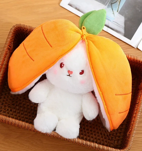 Клубника, кролик, морковная кукла, плюшевая подушка для сна