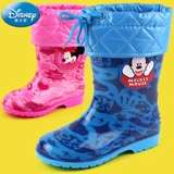 Дисней, детский дождевик, флисовые нескользящие сапоги, удерживающий тепло демисезонный съемный вкладыш для мальчиков