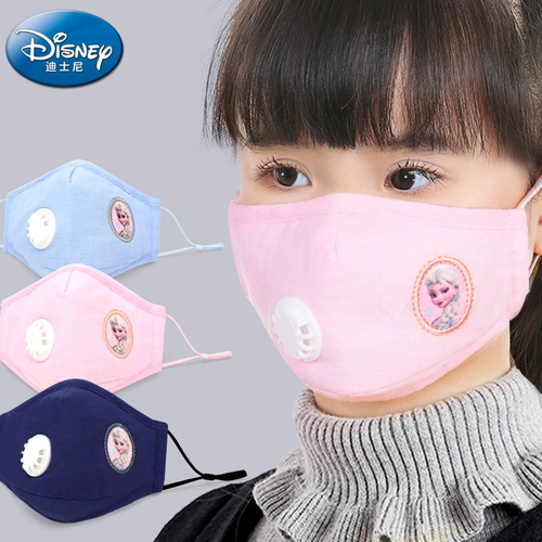 Дисней, детская удерживающая тепло демисезонная медицинская маска, ветрозащитная мультяшная ткань, можно стирать
