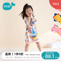 Mille Fish Girl Dress Girl Dress Early Fall Long Sleeve New Child Skirt Boy Dress Princess Dress
