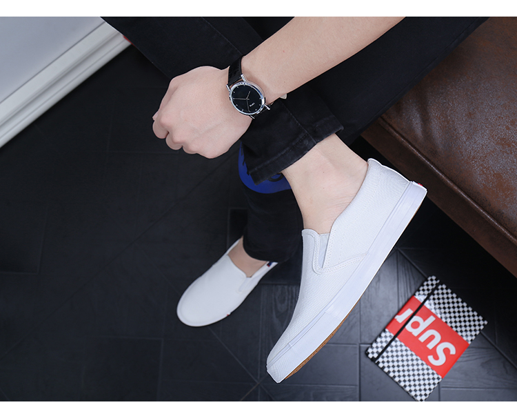 Giày vải mùa đông nam và nữ Phiên bản Hàn Quốc của triều thấp để giúp giày vải một đôi giày đạp những người yêu giày lười giày thông thường giày the thao nam giá rẻ