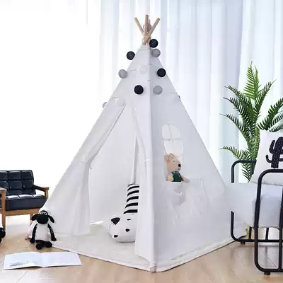 INS Indian Tent Cotton Canvas Tent Game House Triangle Tent Children's Photography Props Tent