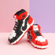 Small particle diamond miniature building blocks aj1 sneakers boys and girls adult little lightning Chicago assembled toy gift