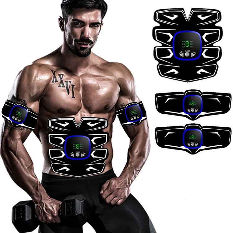 EMS Eight pieces of abdominal muscle sticking fitness equipment Lazy Bodybuilding Instrument Intelligent Exercise Muscle Training Horse Chia Line Bodybuilding-Taobao