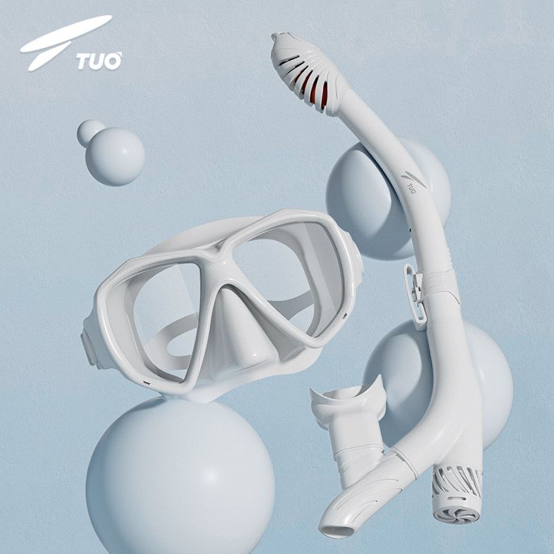 TTUO Snorkeling Triple Treasure Diving Mirror Nearsightedness Child Diving Mask Equipped full dry type Straw Instrumental Swimming Goggles-Taobao