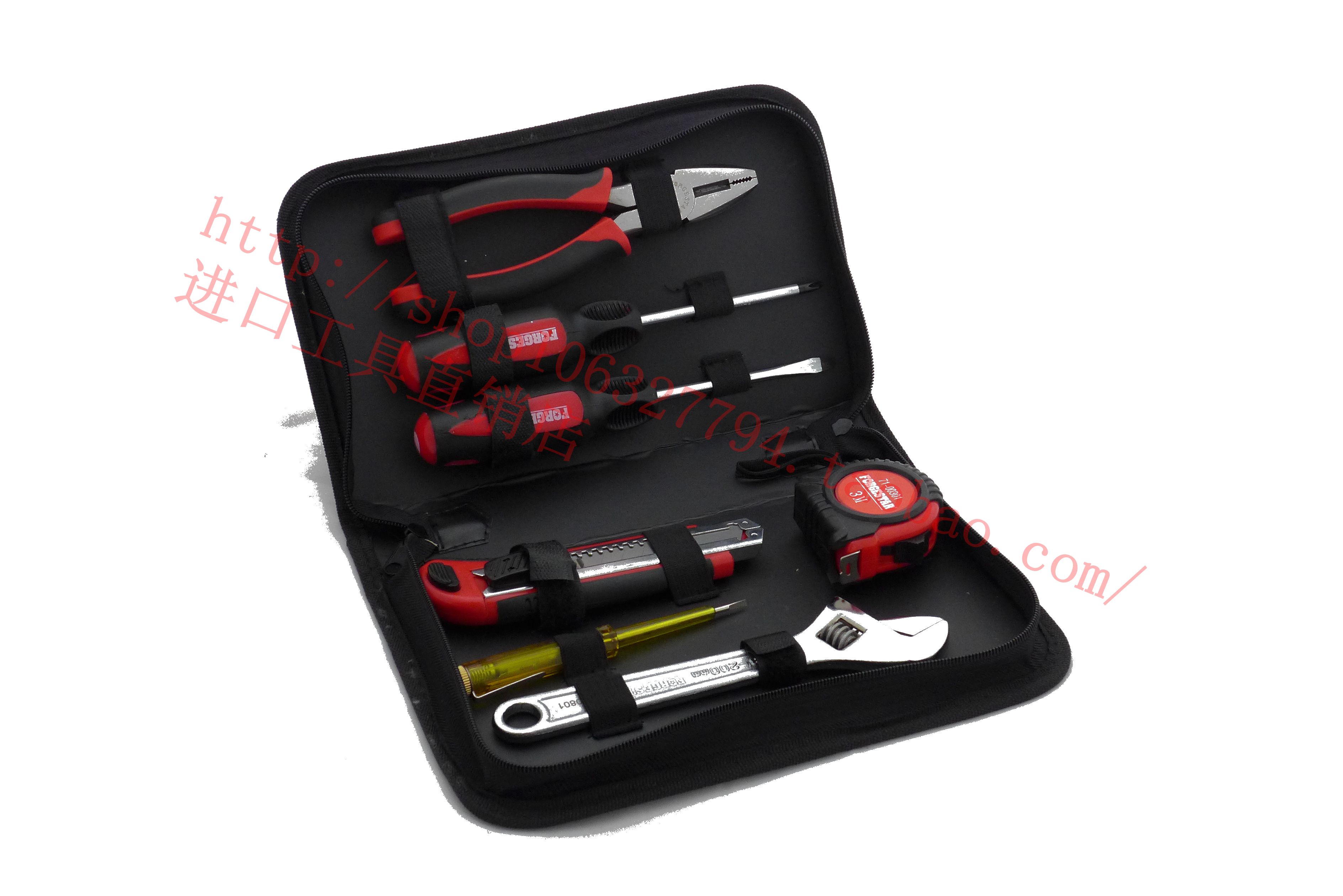 Household German hardware tool set multi-function 7-piece repair tool kit screwdriver electric test pen import tool