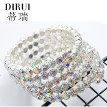 Belly dance 2020 new adult bracelet diamond-set multi-row childrens bracelet bracelet performance out decoration arm ring accessories