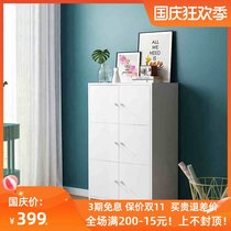 Home storage cabinet six-door locker multi-function modern simple glove Cabinet sideboard floor finishing cabinet