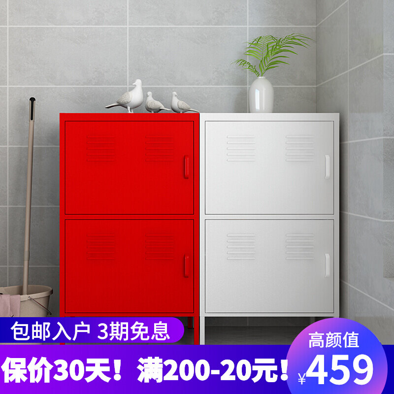 innet red minimalist containing finishing containing cabinet home snacks living room kitchen dining cabinet double door sundries cabinet