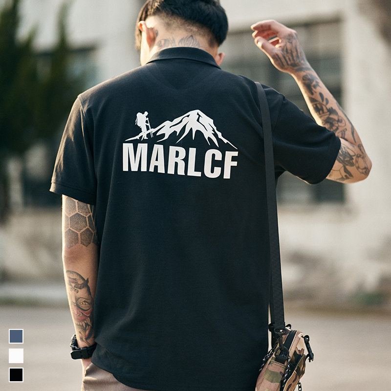 Furnace Summer POLO Shirt Men Short Sleeve Day Tide Harbour Reduced Ruff Lauren Shirt Loose Half - Sleeve T - shirt