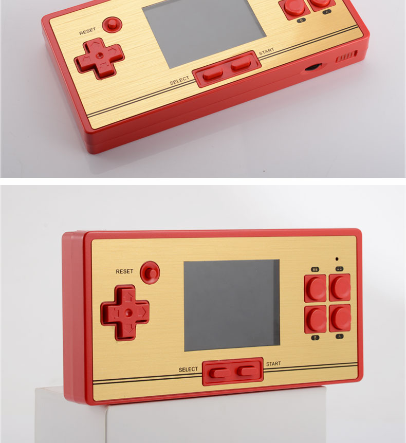 Mát mẻ con chơi game cầm tay FC hoài cổ gia đình pocket NES MINI FC đôi màu đỏ và trắng máy Tetris trẻ em máy chơi game cầm tay ngày xưa