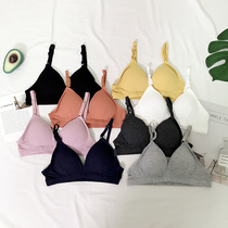 No steel ring gathers to wrap the chest and chest students small base beauty back bra thin girl small chest bra underwear