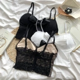 Модная сексуальная короткая майка с бантиком, топ с чашечками, бюстгальтер-топ, коллекция 2023