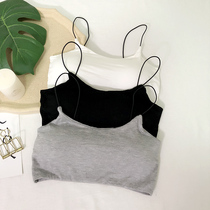Wrapped chest womens chest bottom anti-light thin shoulder strap vest student girl underwear summer thin