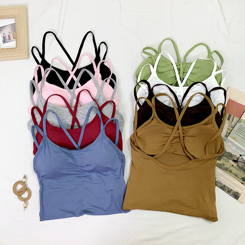 Harness Vest Sexy Cross Beauty Cuddling Bag Chest Cushion to be slim and soft and comfortable 100 hitch bottom outside wearing underwear woman