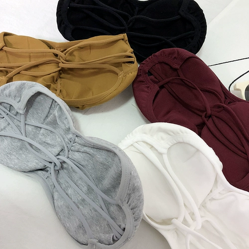 Летняя летняя одежда, бюстгальтер-топ, бретели, нижнее белье, защитное белье, топ с чашечками, без лямок, красивая спина