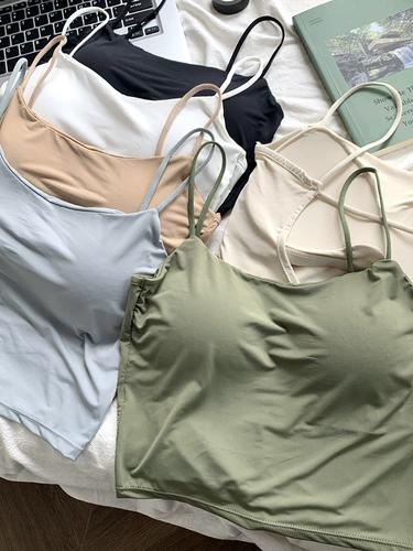 Топ с чашечками, майка, летнее базовое белье для повседневной носки, короткий бюстгальтер-топ, эффект подтяжки, популярно в интернете, красивая спина, с открытой спиной