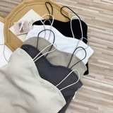 Эластичный летний топ без лямок, трикотажная короткая майка топ, красивая спина