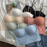 Летняя сексуальная шелковая базовая майка топ без рукавов