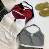 Черная клубника, красная майка топ, сексуальный топ с чашечками