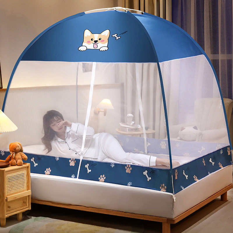 Anti-fall free installation yurt mosquito net 1m one meter 1 0m1 35m single household 1 8m children easy to dismantle and wash