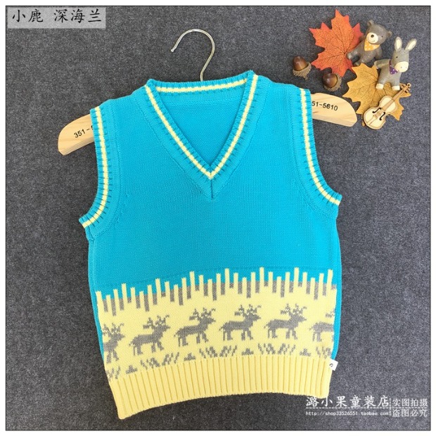 Mùa xuân và mùa thu bé bông đan vest trẻ sơ sinh len trẻ em trai và bé gái sợi bông vest áo gile vest bé trai