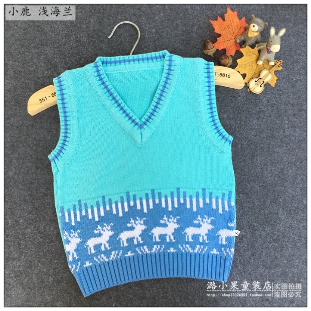 Mùa xuân và mùa thu bé bông đan vest trẻ sơ sinh len trẻ em trai và bé gái sợi bông vest áo gile vest bé trai