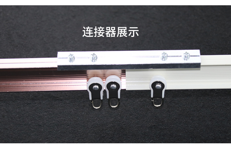 DERMYEN rèm cong đường sắt hợp kim nhôm theo dõi đường ray đơn đường ray đôi phụ kiện khung gắn phía trên tải nâng cấp dày lên - Phụ kiện rèm cửa thanh treo rèm 4m