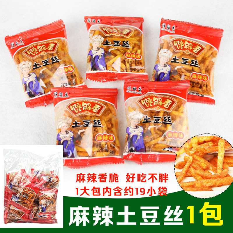 Guizhou specialty Kaiyang Jiaxiang Fragrant Potato Spicy Fried Snacks 400g Independent Bag