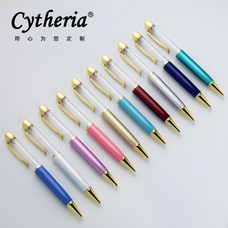 Creative Artisanal Metal Hollow Pole DIY Round Bead Neutral Sign Pen Can Be Padded To Make Material Dry Flower Lettering.