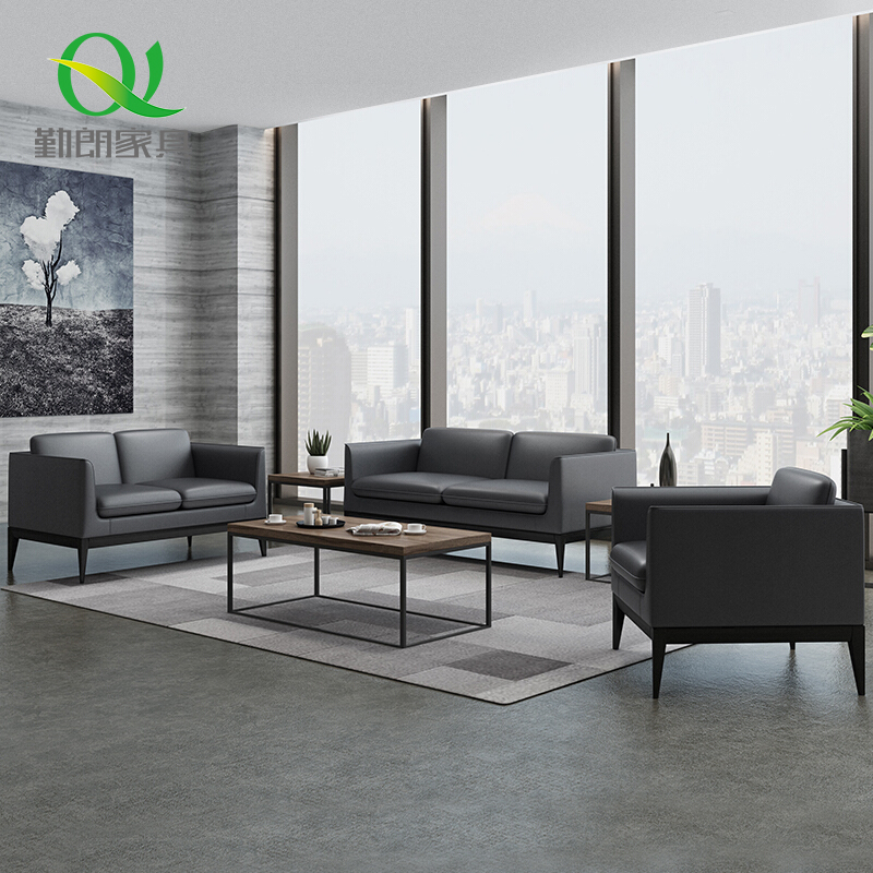 Qinlang office sofa simple modern office meeting guest business company reception negotiation sofa coffee table combination