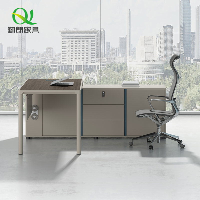 Qinlang new manager desk simple modern supervisor office furniture fashion boss desk single computer desk and chair