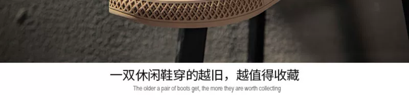 Giày nam mùa hè giày mới cao nam phiên bản Hàn Quốc của giày xu hướng da Martin giày đế bệt - Giay cao giày cao cổ